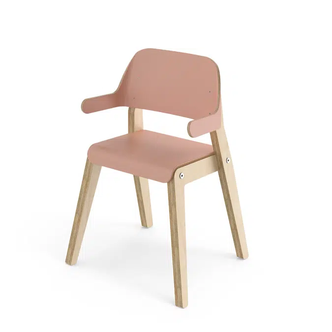 Barnstol Grow D28 med armstöd sh 37 cm