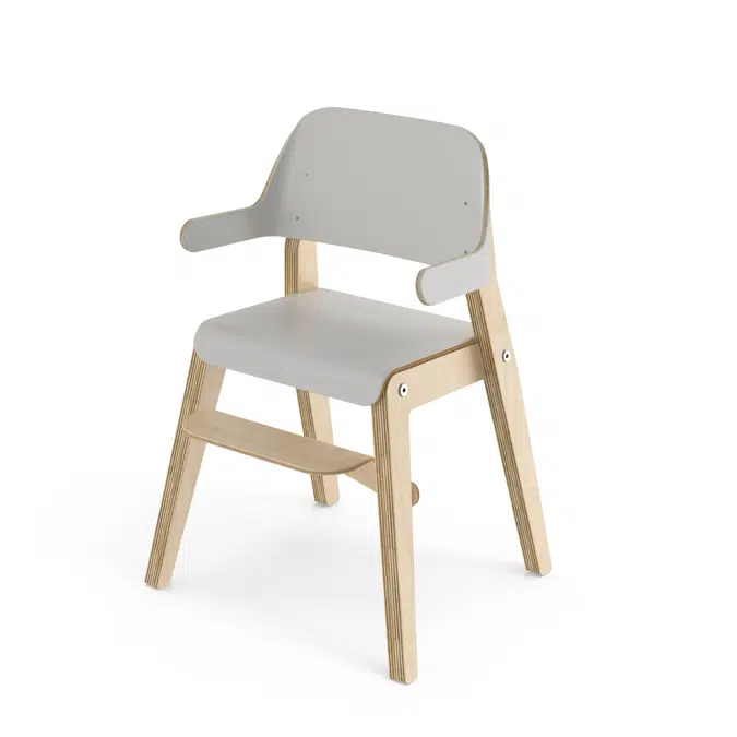 Barnstol Grow D28 med armstöd sh 37 cm
