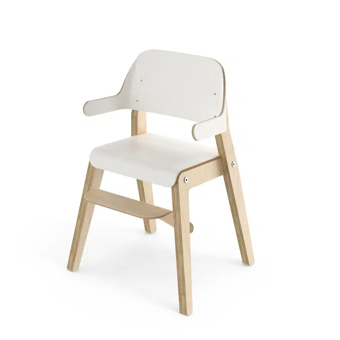 Barnstol Grow D28 med armstöd sh 37 cm