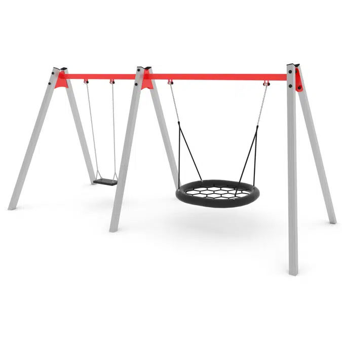 SWING ST 2 seats (1 flat seat R1+ 1 birdnest swing R6)