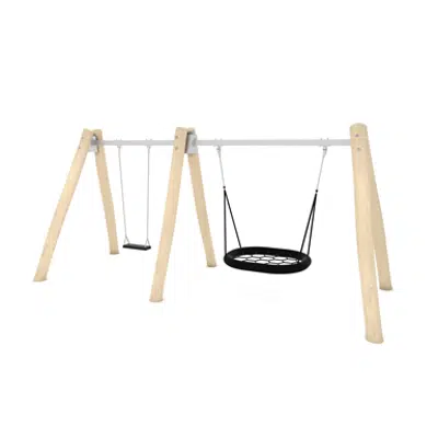Image for ROBINIA A-gunga med 1 platt sits och en fågelbosits