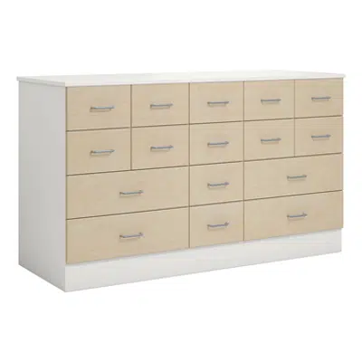 Norden merchant desk 16 drawer B152xD59xH89 white