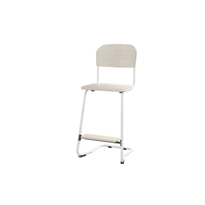 Image for Matte 57/63 cm small seat white frame