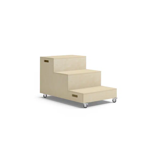 Fixa scenmodul Idun 3 steg B60 med hjul