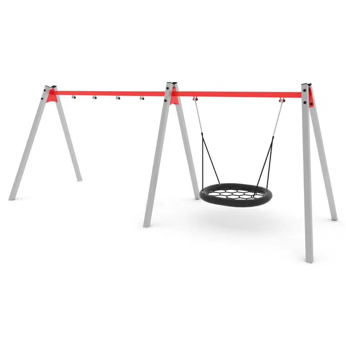 SWING ST Swing set for 3 seats (Incl. 1 birdnest swing)