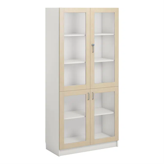 Norden material cabinet 4 glas B100xD47xH210 white