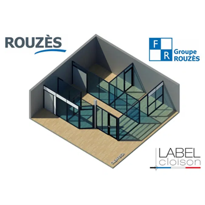 ROUZES Removable Partition Glass CLEARBOX - Range VENTURI