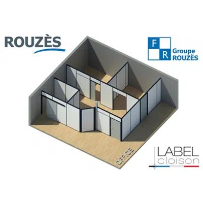 ROUZES Removable Partition Full OFFICE - Range VENTURI için görüntü