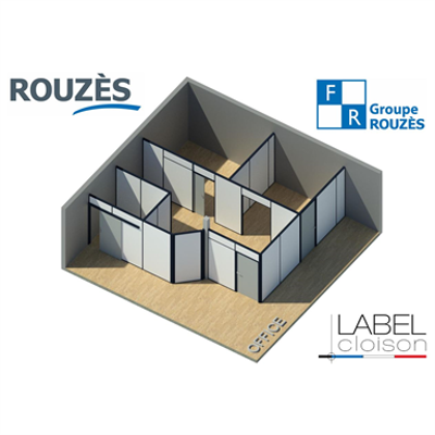 Image for ROUZES Removable Partition Full OFFICE - Range VENTURI