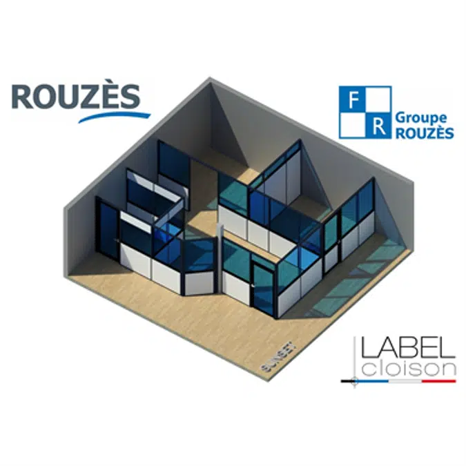 ROUZES Cloison Amovible SUNSET - Gamme VENTURI