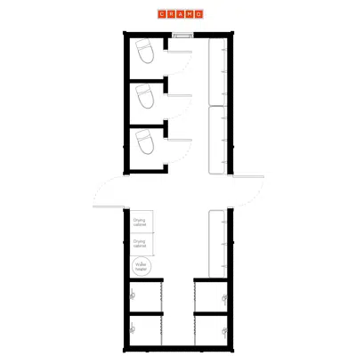 Image for Sanitation Huts: HARMET - 4D3WC