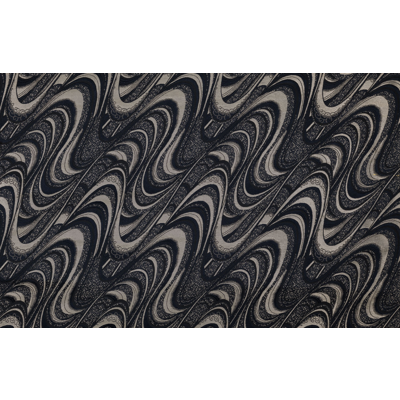 Image for Fabric with Running water design [ 流水 ]_Black