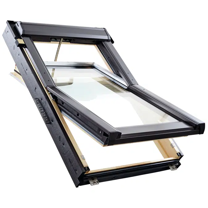 RotoQ Tronic centre-pivot roof window Q4 E_ wood