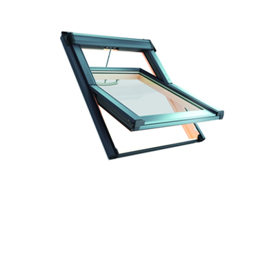 Image for RotoQ Tronic centre-pivot roof window  QT4 timber
