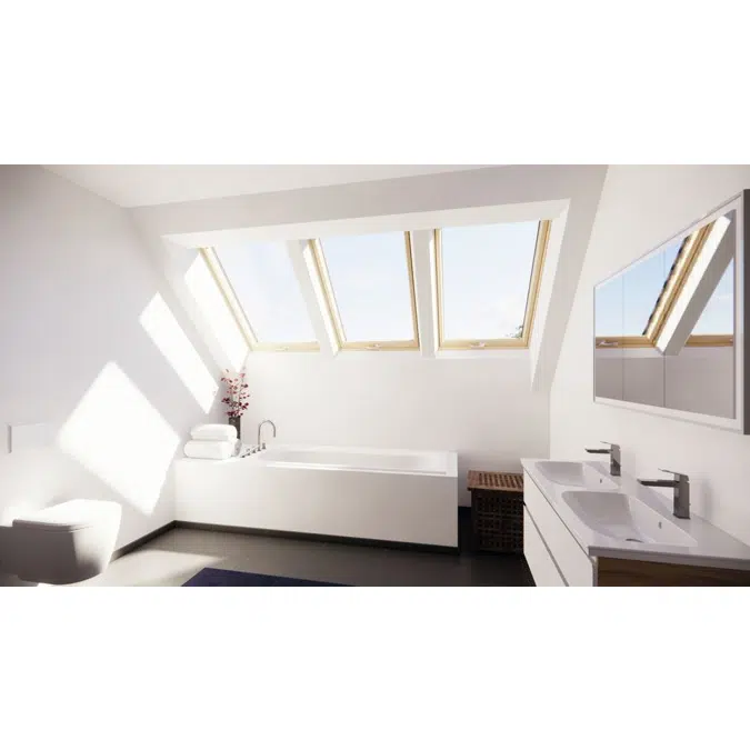 Designo R8 top-hung/pivot roof window wood