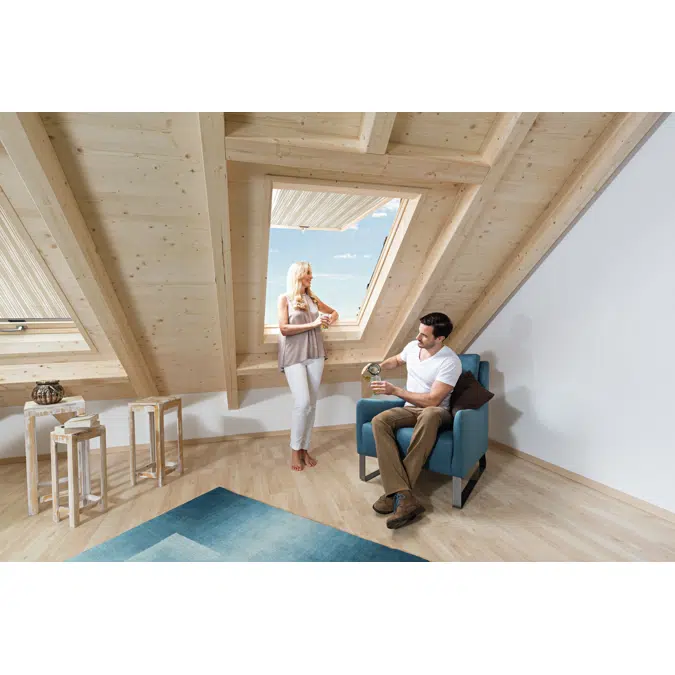 Designo R8 top-hung/pivot roof window wood