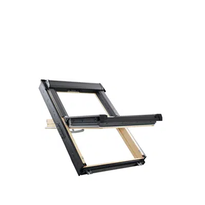 RotoQ centre-pivot roof window Q4 wood图像