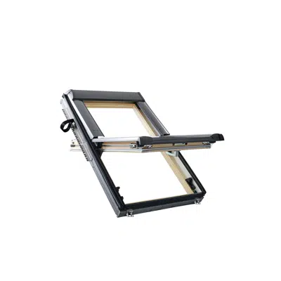 画像 Designo R6 centre-pivot roof window wood