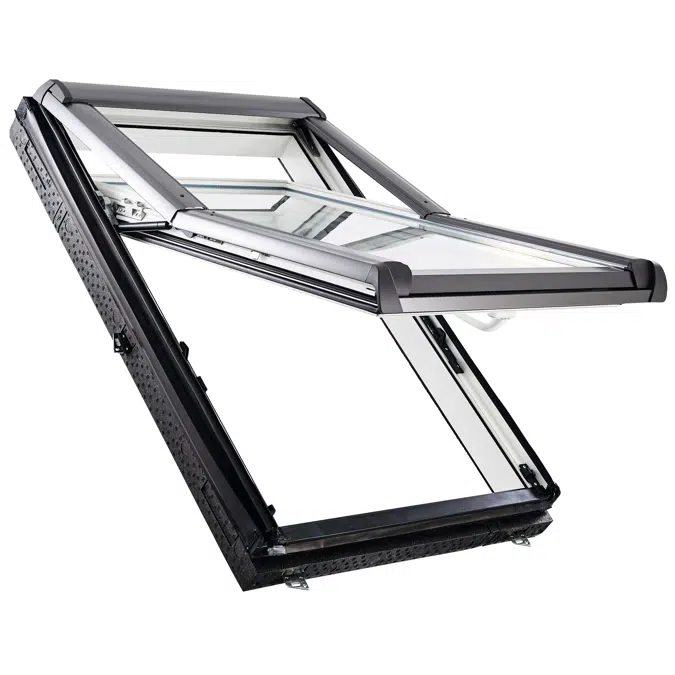 Designo R7 top-third pivot roof window PVC