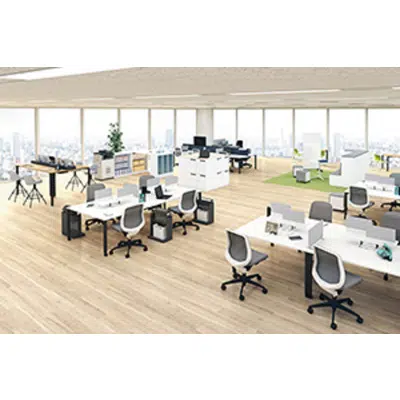 Image pour KOKUYO Office Table Workstation WORK FIT