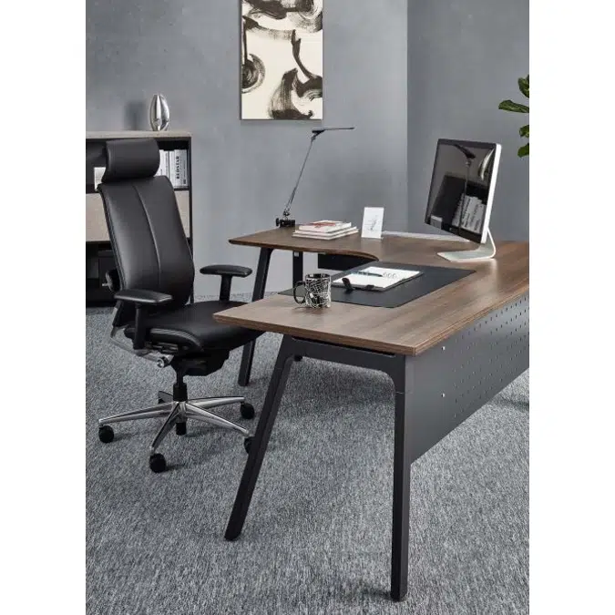 KOKUYO Office Workstation ARCH L-Shaped Table