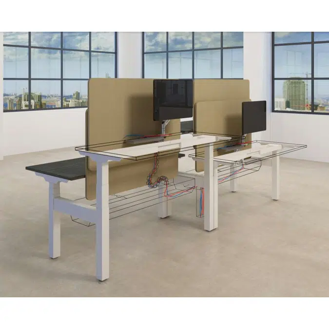 KOKUYO Office Furniture Desks LAMEX Avail Height Adjustable