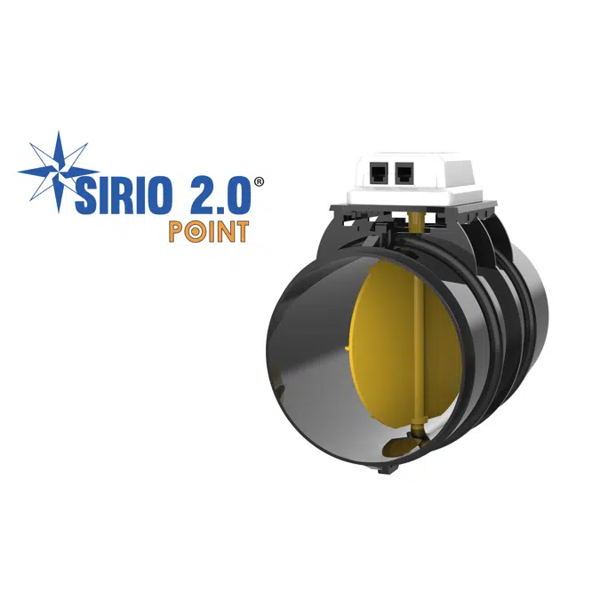 SIRIO 2.0 POINT PLASTIC ELECTRIC CIRCULAR DAMPER WITH THROTTLE