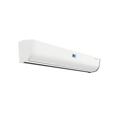 imazhi i AIRJET - CENTRIFUGAL AIR CURTAIN WITH UPPER AIR INTAKE AND INCORPORATED LED LIGHT BAR