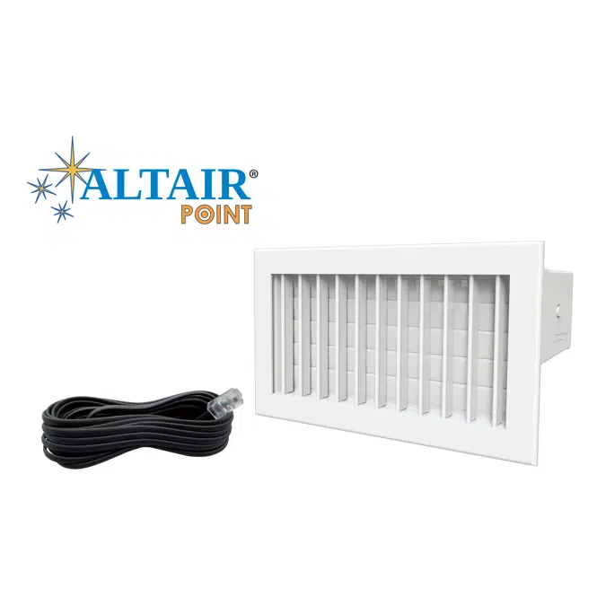 WHITE MOTORIZED GRILLE KIT COMPLETE WITH GASKET FOR ALTAIR POINT SYSTEM 