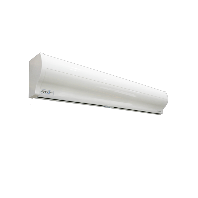 ARIA3 SILENCE – TANGENTIAL AIR CURTAIN WITH UPPER AIR INTAKE AND HEATING ELEMENTS
