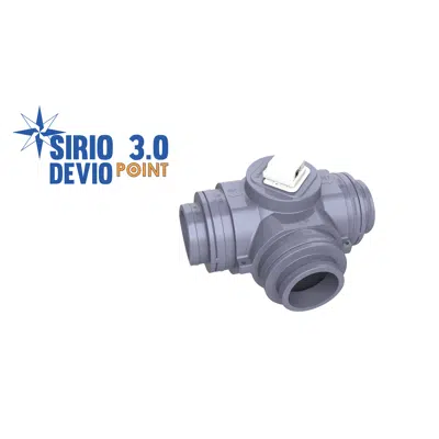 Immagine per DEVIATORE DI FLUSSO A "T" CON SERRANDA  MOTORIZZATA SIRIO DEVIO 3.0 POINT