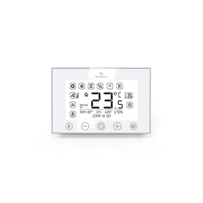 CHRONO-THERMOSTAT STEALTH 3X WITH BACKLIT TOUCH SCREEN AND FLUSH MOUNTING için görüntü