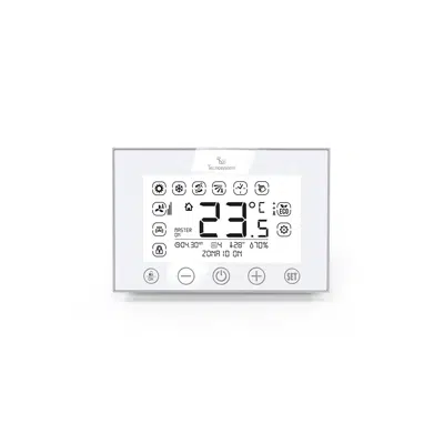 Imagem para CHRONO-THERMOSTAT STEALTH 3X WITH BACKLIT TOUCH SCREEN AND FLUSH MOUNTING}