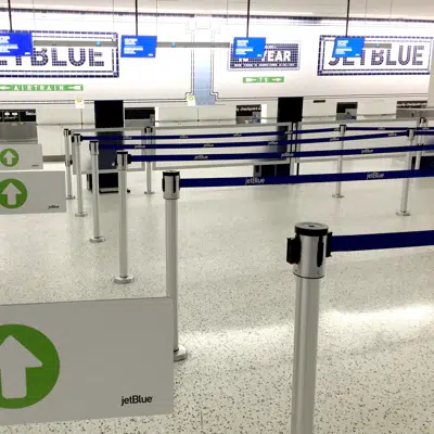 画像 Fully Customizable Premium 15' Belt RETRACTA-BELT® Magnetic Stanchions