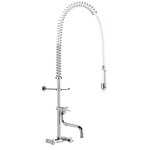 g6432 wall-mounted white pre rinse set with mixer