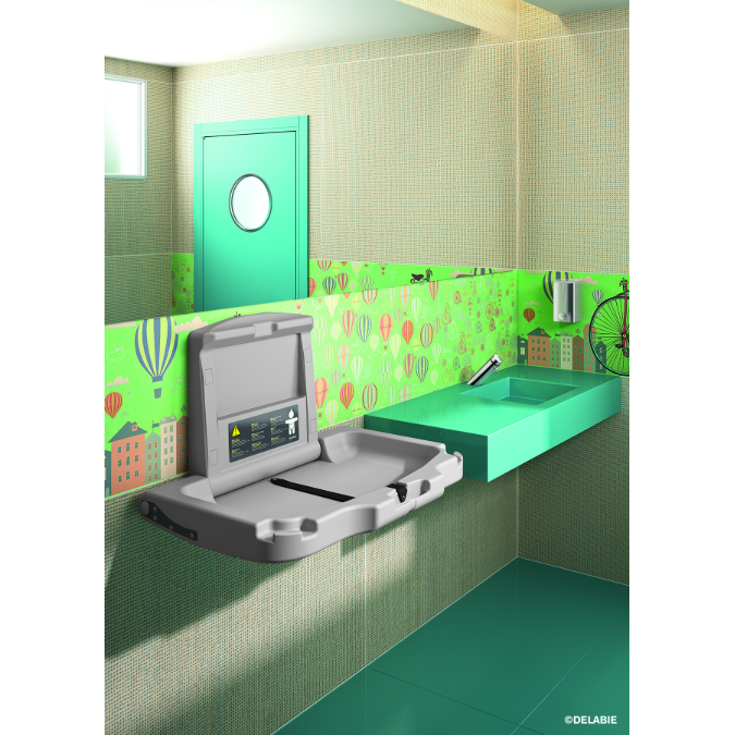 Objetos BIM - ¡Descarga gratis! 510700 Wall-mounted changing table ...