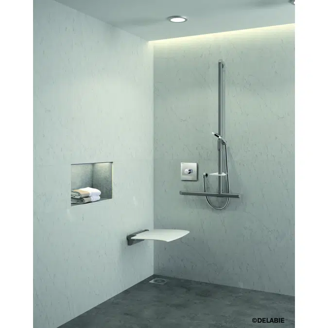 H9631 Recessed sequential thermostatic shower mixer