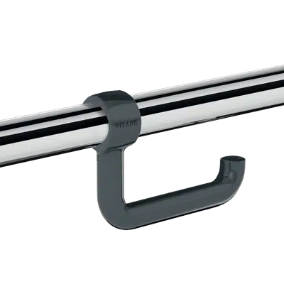 Image for 510081 Toilet roll holder with spindle for Ø 32mm and Ø 34mm grab bars, grey
