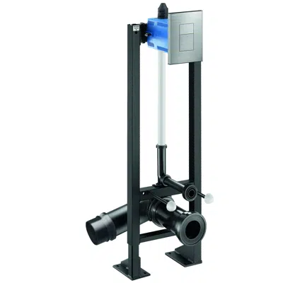 564065DE + 763000 TEMPOFIX 3 self-supporting frame system with time flow WC valve için görüntü