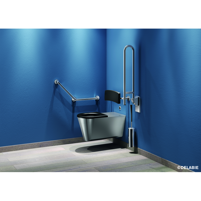 BIM-objekter – gratis download! 511928W Be-Line® comfort backrest for WCs |