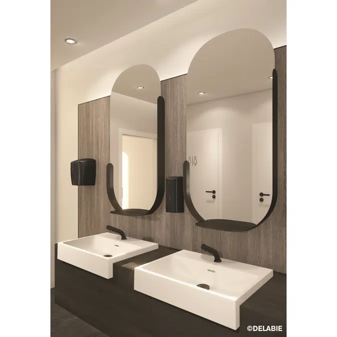 510622BK HIGHFLOW automatic air pulse hand dryer in matte black