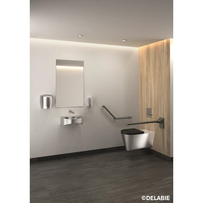 510622BK HIGHFLOW automatic air pulse hand dryer in matte black