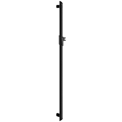 511946BK Be-line® matte black shower grab bar with sliding shower head holder