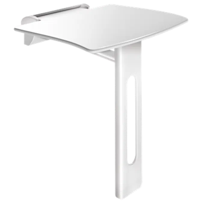 511930W 
Duschklappsitz Be-Line weiß mit Fuß