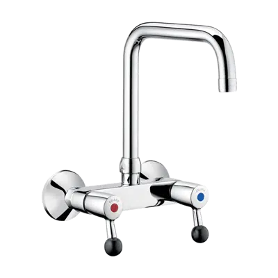 obraz dla 5647T2 Wall-mounted twin hole mixer - 60 lpm