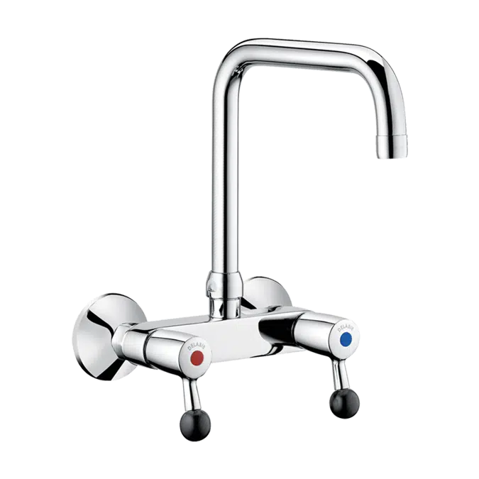 5647T2 Wall-mounted twin hole mixer - 60 lpm