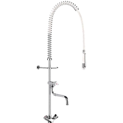 Image for G6632 
Single hole white pre-rinse set with mixer