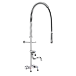 5634 wall mounted black pre rinse set with mixer