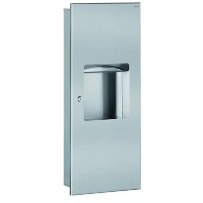 510714S Recessed combi paper towel dispenser/bin