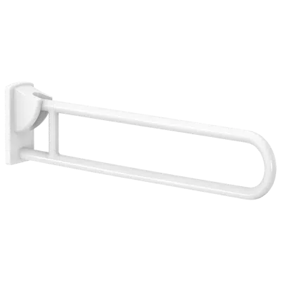 5164N White anti-bacterial Nylon drop-down rail, L. 850mm